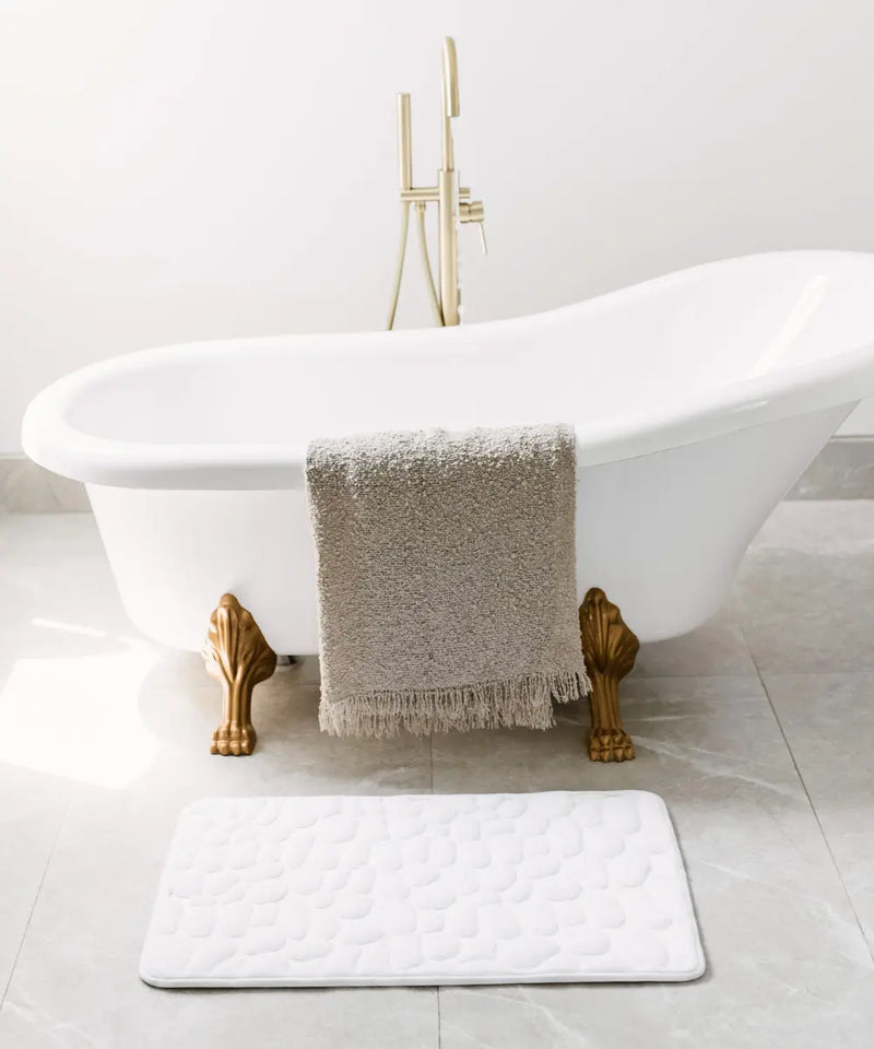 Tapete de banho massageador e antiderrapante para um conforto máximo