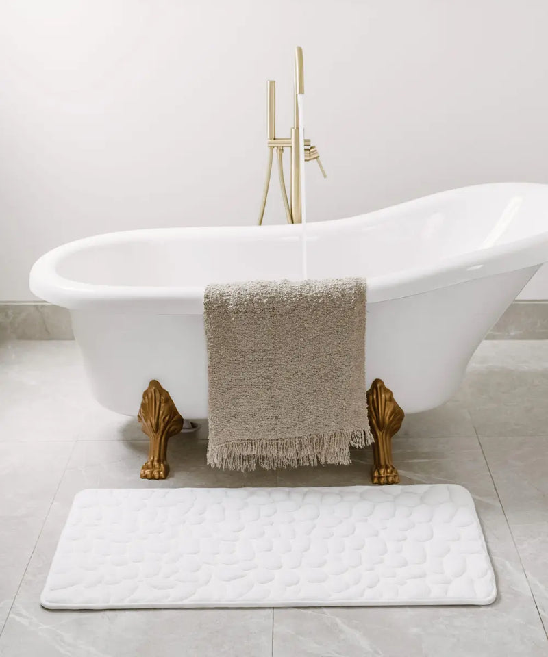 Tapete de banho massageador e antiderrapante para um conforto máximo