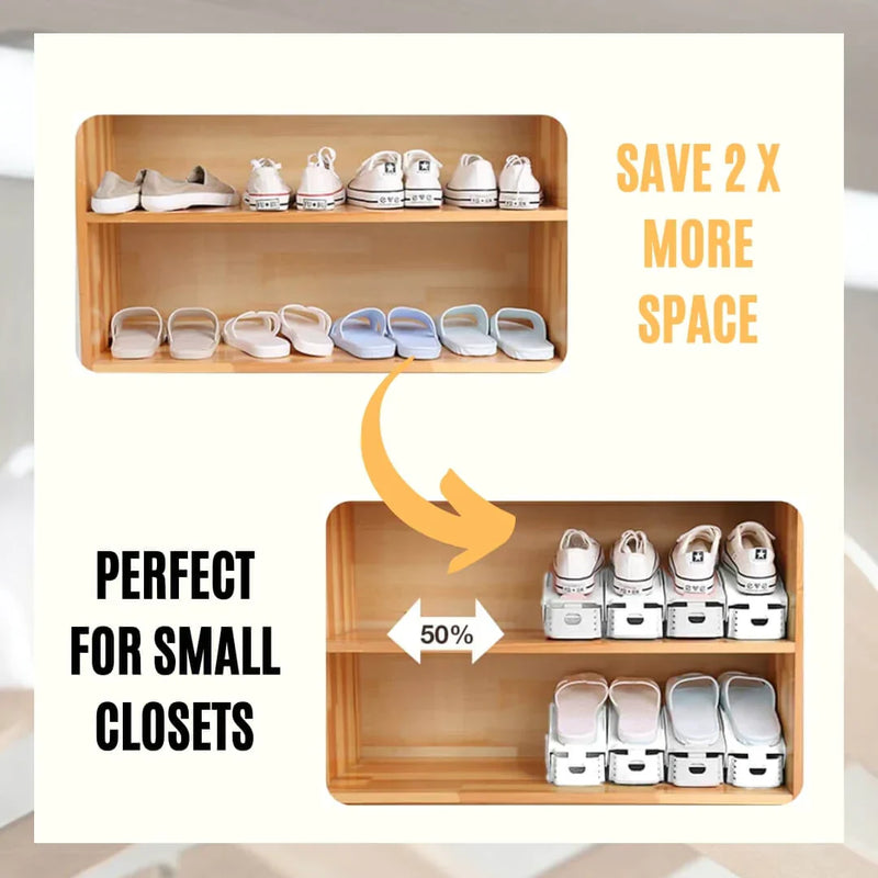 Organizador prático de sapatos – Ganhe espaço com estilo