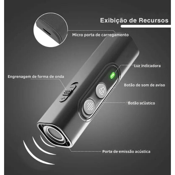 Repelente ultrassônico para cães de estimação