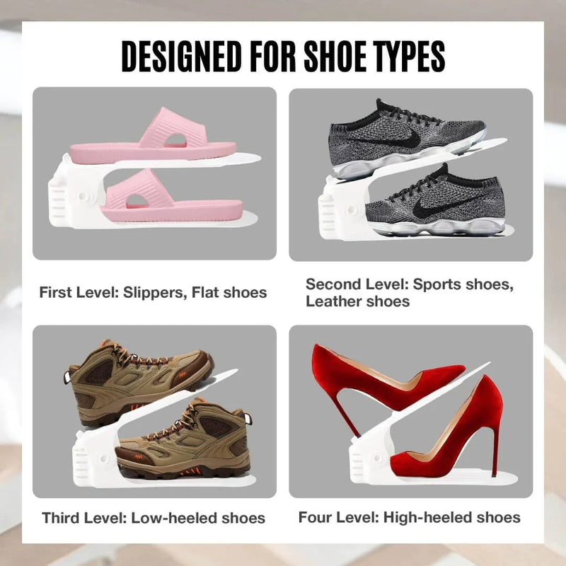 Organizador prático de sapatos – Ganhe espaço com estilo