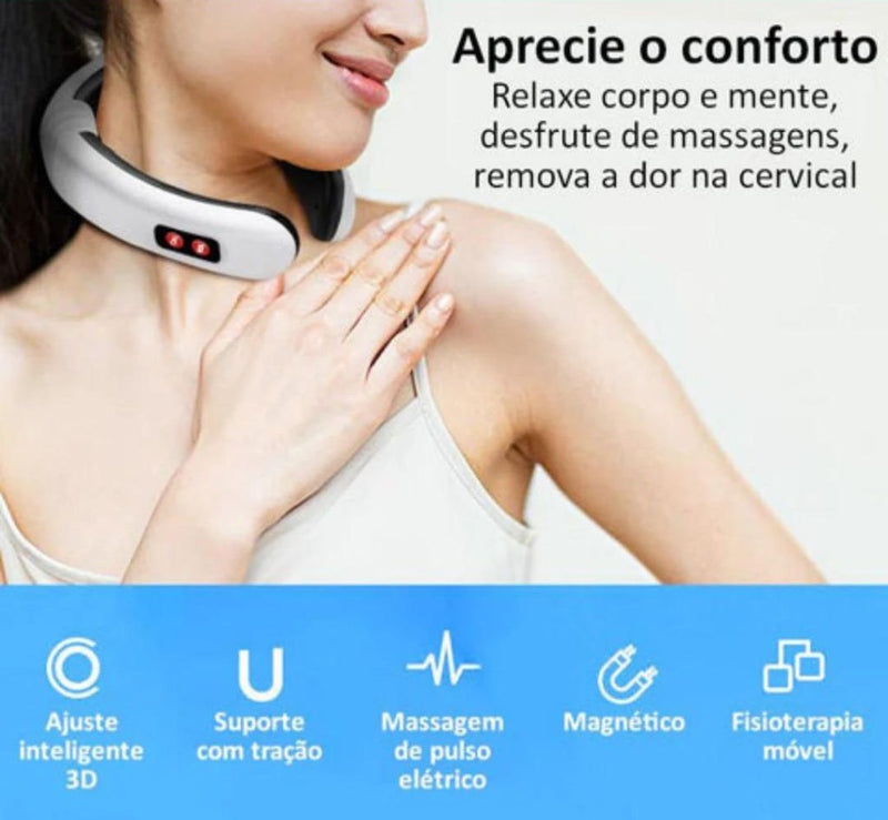 Massageador  de Pescoço 3D  Max Pro