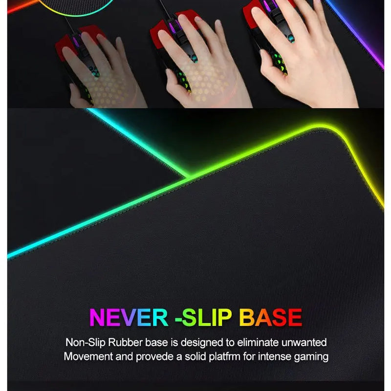 Mouse Pad Gamer Iluminado led Rgb Grande