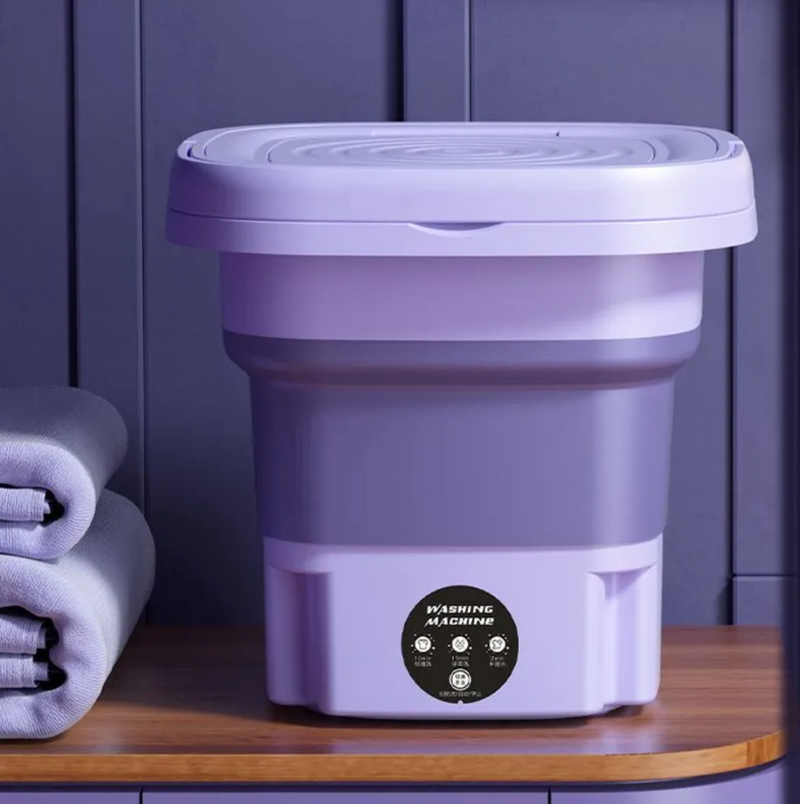 Mini Máquina de Lavar Dobravél, Lava Calçinhas e Meias 8L, Centrifulga - Original