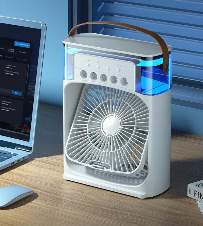 Mini Ventilador e Umidificador de Ar Portátil - Original
