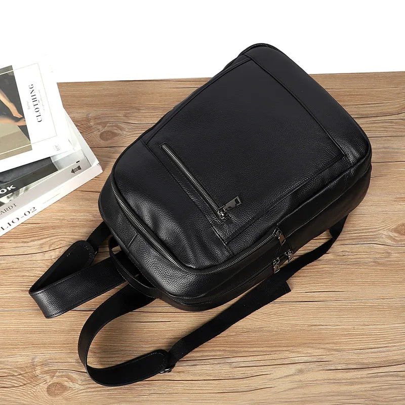 Mochila Masculina Executivo Impermeável em Couro