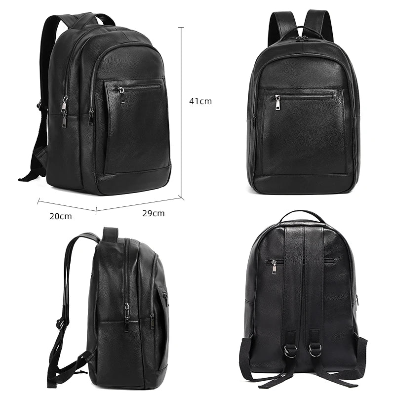 Mochila Masculina Executivo Impermeável em Couro