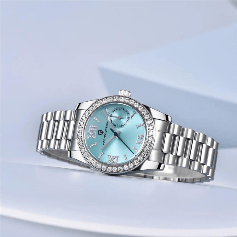 Relógio Feminino Pagani Design Versalhes Azul