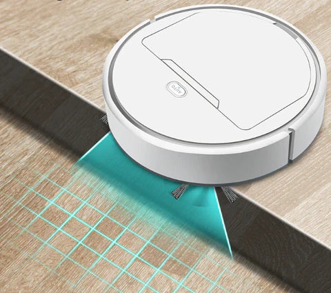 Aspirador De Pó Inteligênte - Robô deLimpeza Automática, Portátil  Recarregável