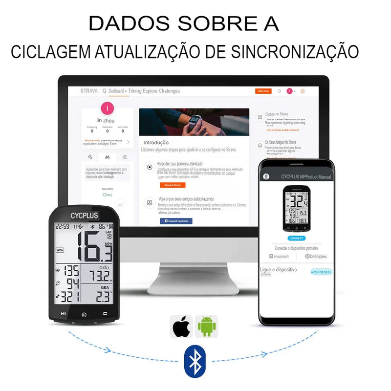 Relógio GPS Para Bike