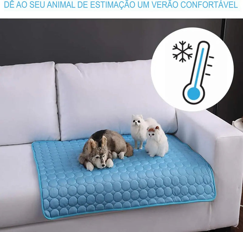 Tapete Refrescante Para Cães e Gatos Ideal para Casa e Viagens