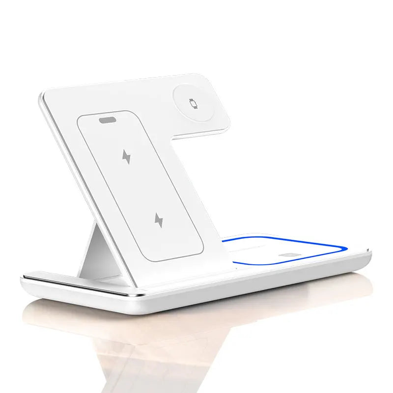 Super carregador por indução 4 em 1, 30W FAST (iPhones, Smartphones, Airpods, Smartwhatches, Apple Watches)