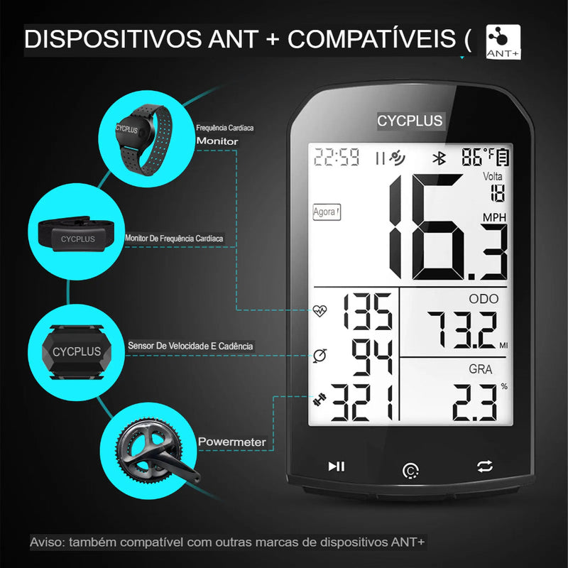 Relógio GPS Para Bike