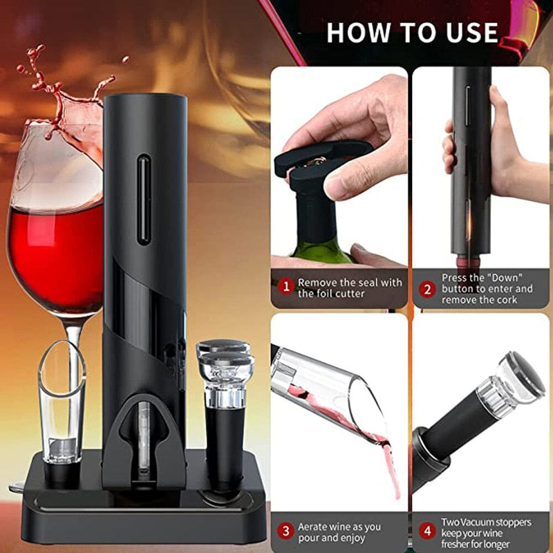 Abridor de Vinho Saca-rolhas  + Aerador de vinho - Ultra Maxx