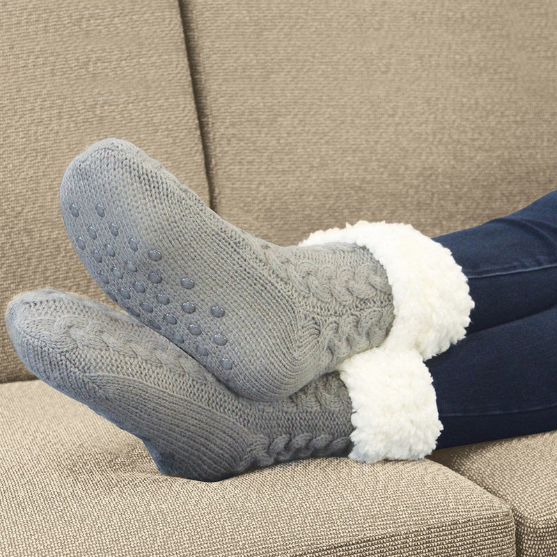 Pantufas aconchegantes forradas com sherpa para um conforto supremo