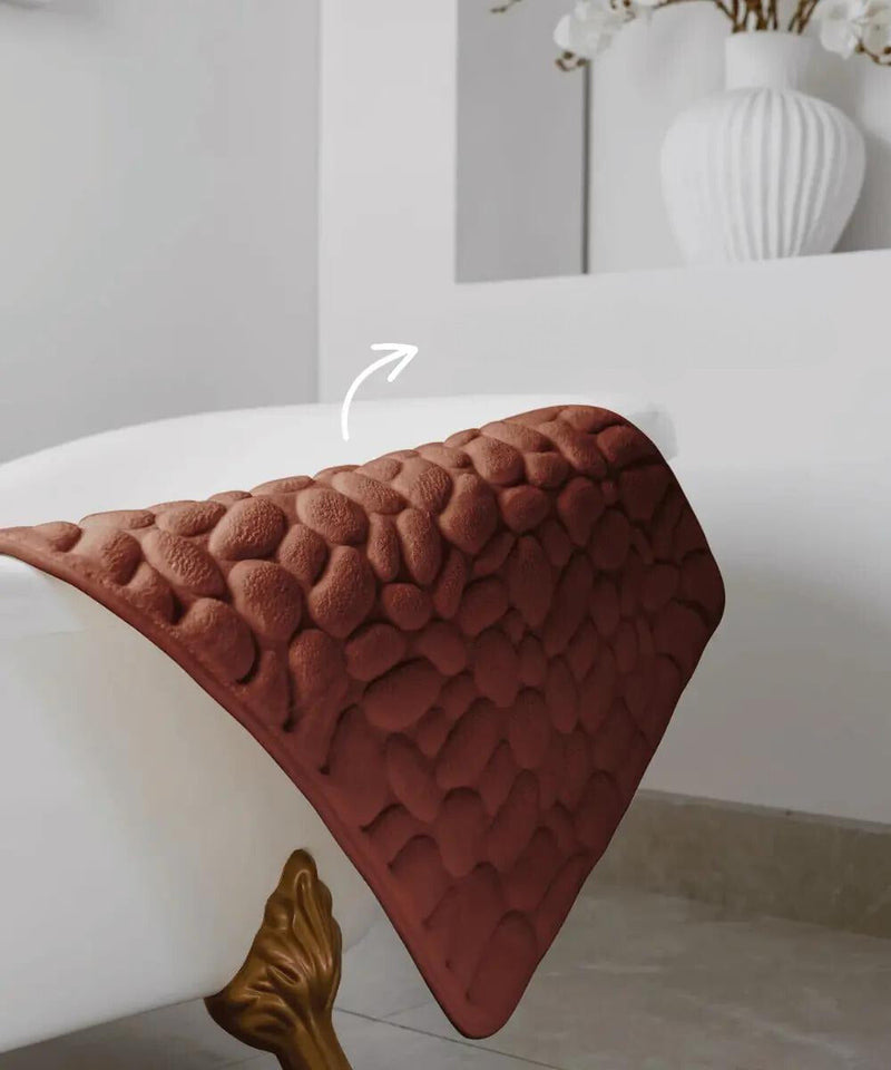 Tapete de banho massageador e antiderrapante para um conforto máximo