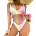 Saida de praia arco-íris malha vazada de croche, super sexy.