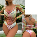 Saida de praia arco-íris malha vazada de croche, super sexy.
