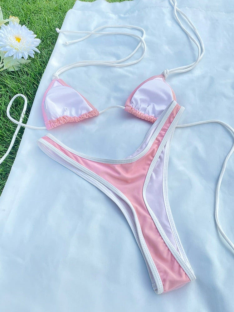 Biquíni Estampado Floral Rinabe Cordão.