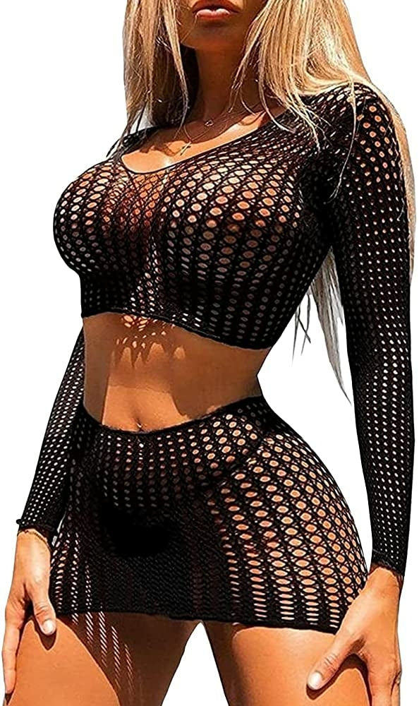Saida de praia arco-íris malha vazada de croche, super sexy.