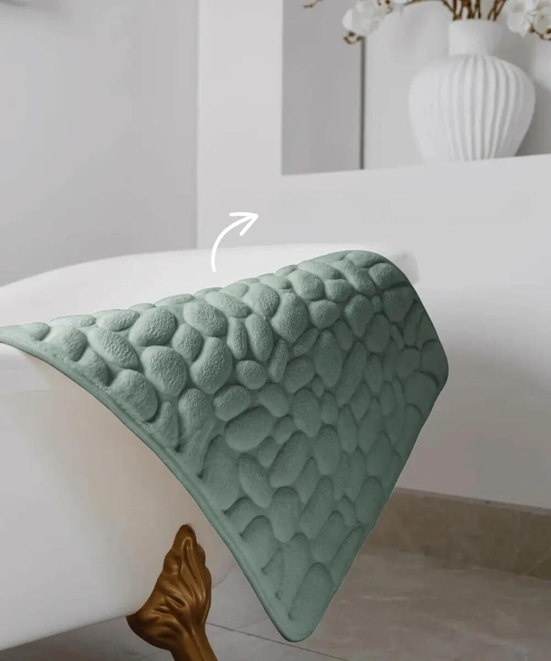 Tapete de banho massageador e antiderrapante para um conforto máximo